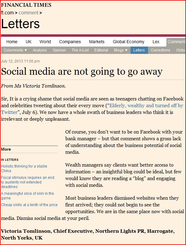 Social media are not going to go away image