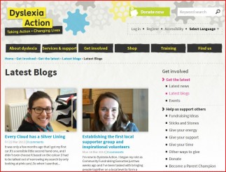 Dyslexia action blog
