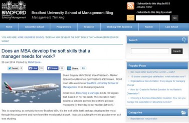 Bradford University Blog