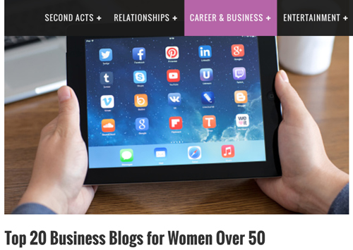 Top 20 Business Blogs for Women Over 50 image