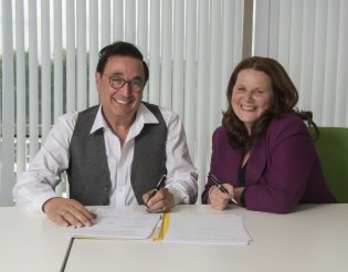 Larry Gould (CEO) and Bernadette Byrne (Global Sales and Client Services Director)